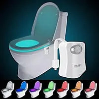 Motion Sensor Toilet Night Light – 16/8 Color LED Bowl Light with Smart Detection