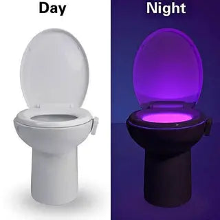 Motion Sensor Toilet Night Light – 16/8 Color LED Bowl Light with Smart Detection